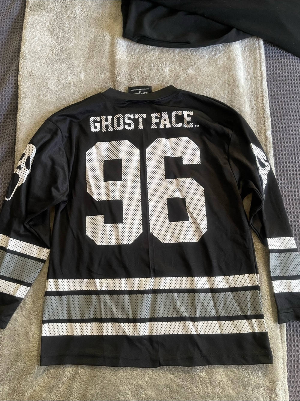 Ghost Face Women's Black Graphic Hockey Jersey - Picture 3 of 3